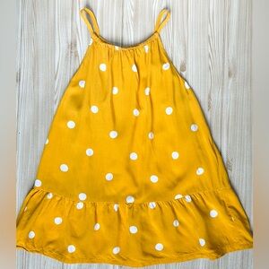Old Navy sz Girls 14 Sun Yellow Polka Dot Summer Top